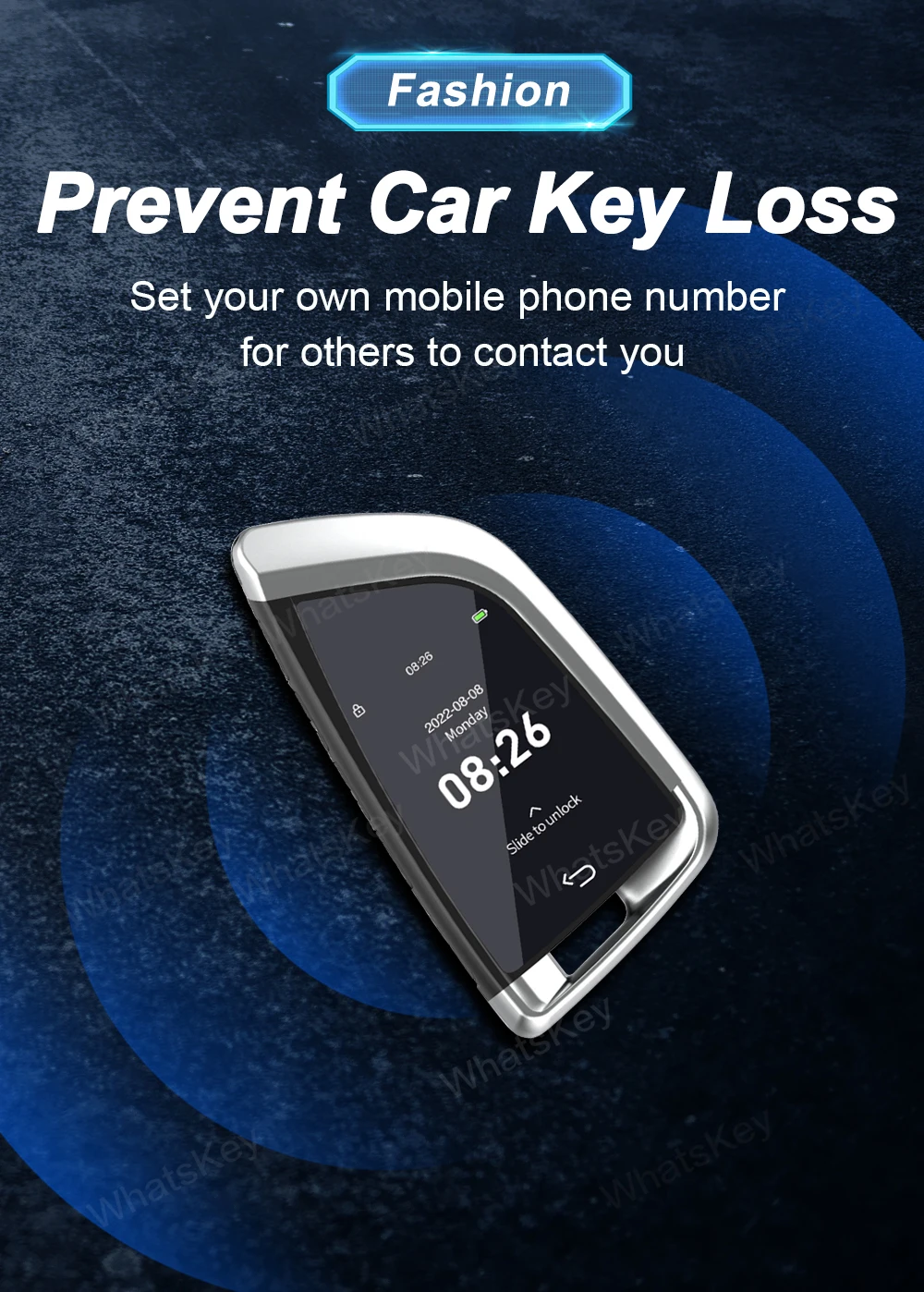 Новейший смарт-дистанционный автомобильный ключ CF568 с ЖК-экраном бесключевого