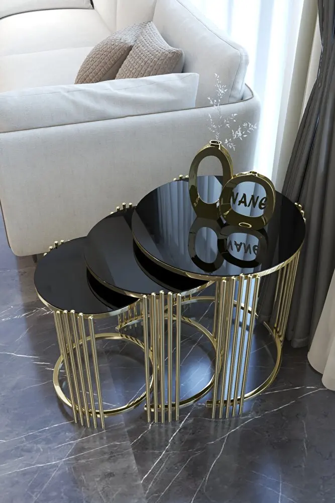 

Новая модель 2022 года, кофейный столик предлагаемый Zigon и средний, золотистый, черный, желтый, мраморное стекло