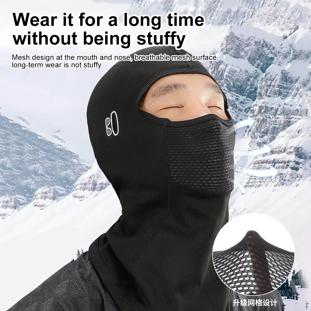 

Warm Cycling Cap Winter Balaclava Bike Motorcycle Windproof Breathable Face Cover Sports Scarf Fleece Ski Hiking Hat