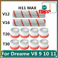 for xiaomi dreame v8 v9 v9b v9p v10 v11 v12 v12 pro v16 t20 t30 h11 max wireless vacuum cleaner hepa filter plush roller brush