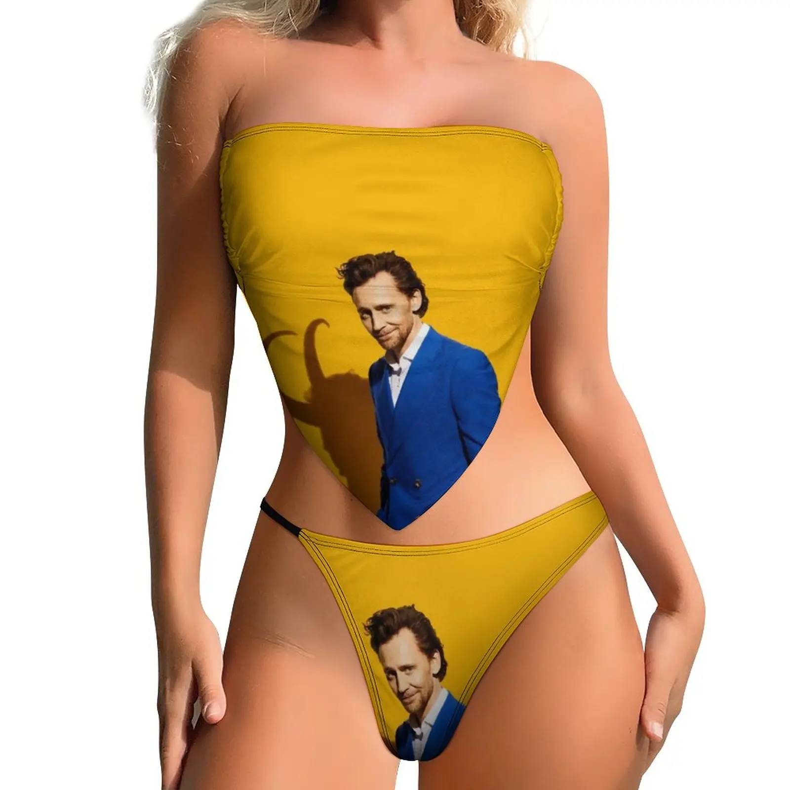 

Женский купальник с чашками пуш-ап, с принтом