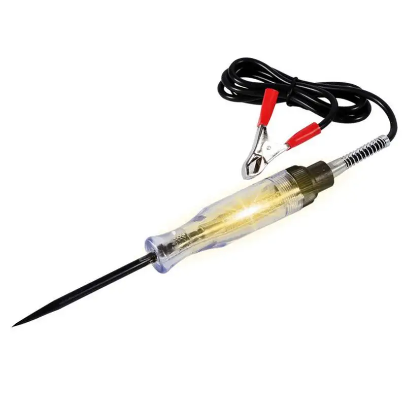 

Auto 6-24V DC Car Truck Voltage Circuit Tester Car Test VoltMet Long Probe Pen Light Bulb Automobile Maintenance Tester Tools