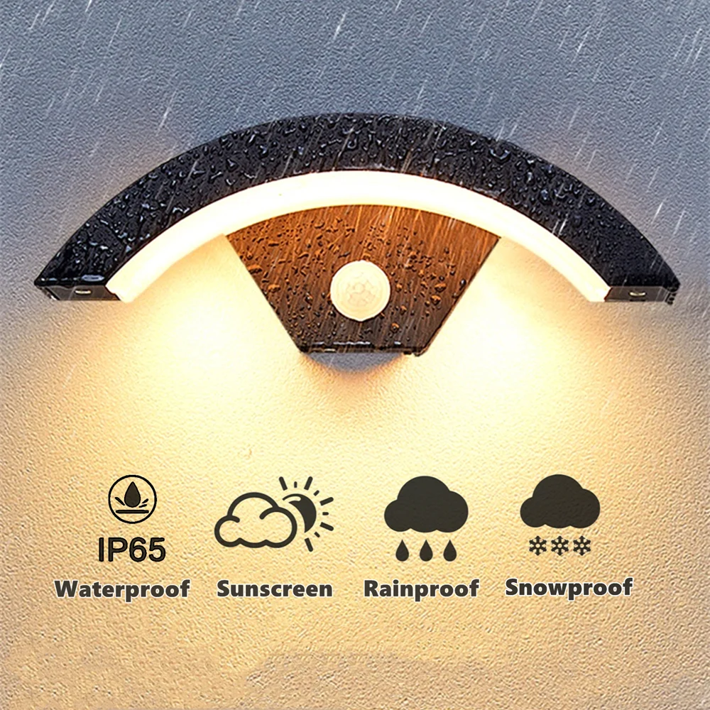 Скидка Светодиодный уличный светильник для сада, ворот, наружный настенный декоративный светильник для крыльца для дома IP65 Водонепроницаемый Ули...