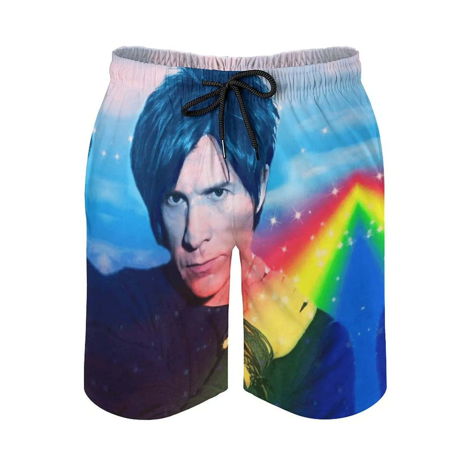 

Anime Beach Pants Indochine Nicolas_56907177 Loose Elastic Beach Creative Hawaii Pants Basketball Adjustable Drawcord Breathable