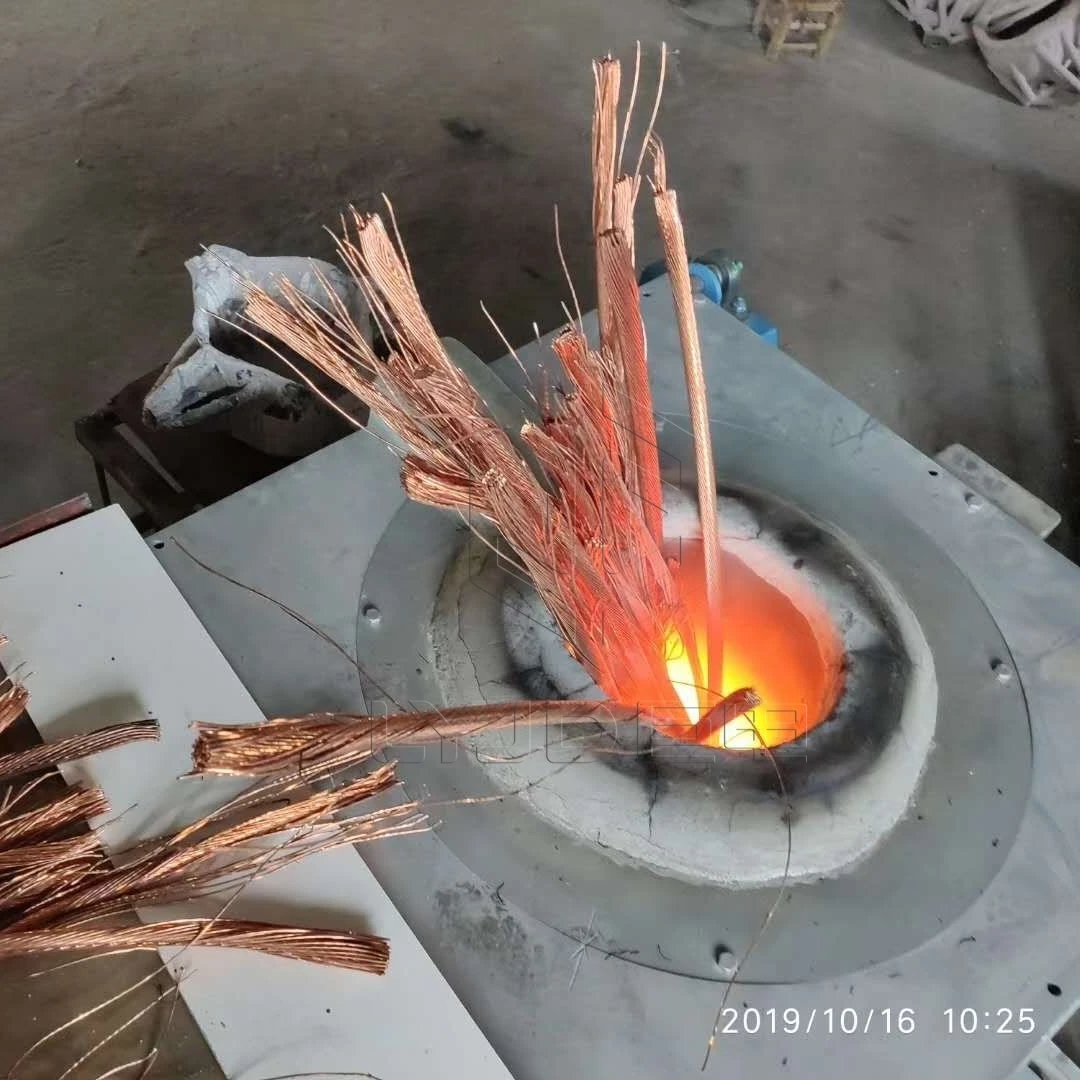 Маленькая печь IGBT от 20 до 140 кг нагревательное оборудование для индукционного