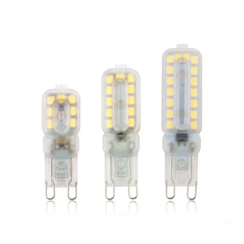 4pcs/lot  G9 LED 3W 5W Light Bulb AC110V  220V LED Lamp SMD2835 Spotlight Chandelier Lighting Replace 30W 60W Halogen Lamps