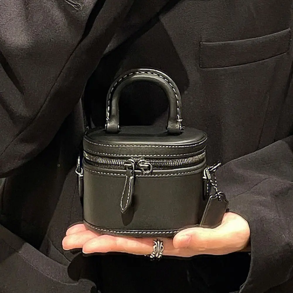 

Solid Color Black Box Crossbody Bag Handbag Shoulder Bag Mini Lipstick Bag Fashion Design Small Square Bag Clothes Match Bag