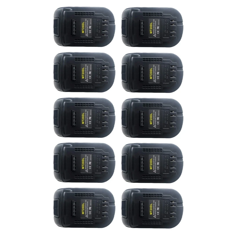 

10X Mt20dl адаптер батареи для Makita 18V Bl1830 Bl1860 Bl1815 литий-ионная батарея для Dewalt 18V 20V Dcb200 литий-ионная батарея