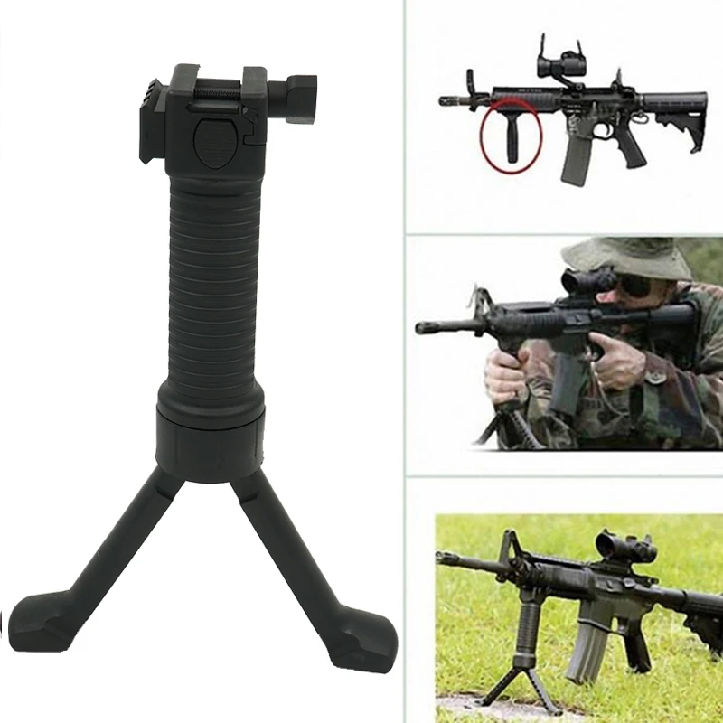 V8 Rifle Bipod Stabilzer Heavy Duty Pivot Hunting Accessories Quick Change Feet 