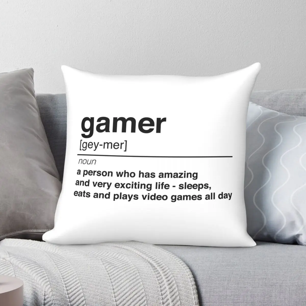 

Чехол-Подушка для геймера из полиэстера и льна