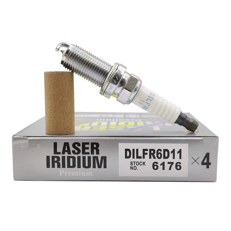 

4pcs DILFR6D11 6176 Iridium Spark Plugs For Toyota Camry Lexus RX ES GS Avalon RAV4 Sienna Venza Highlander DILFR6D11-6176