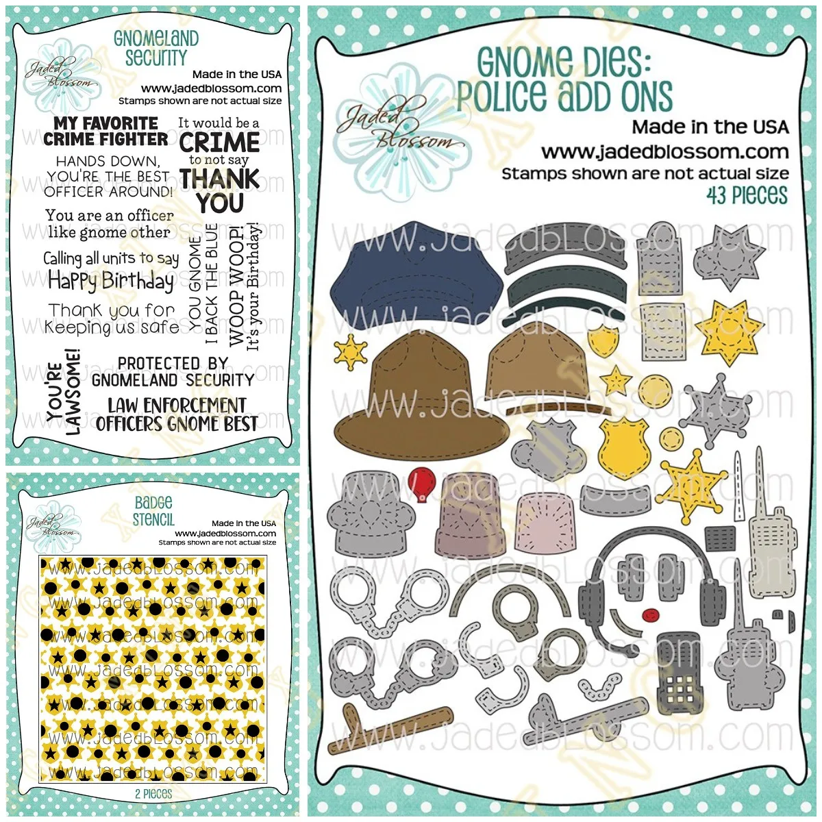 Новое поступление металлические штампы и Gnome Police Add Ons Gnomeland Security для скрапбукинга