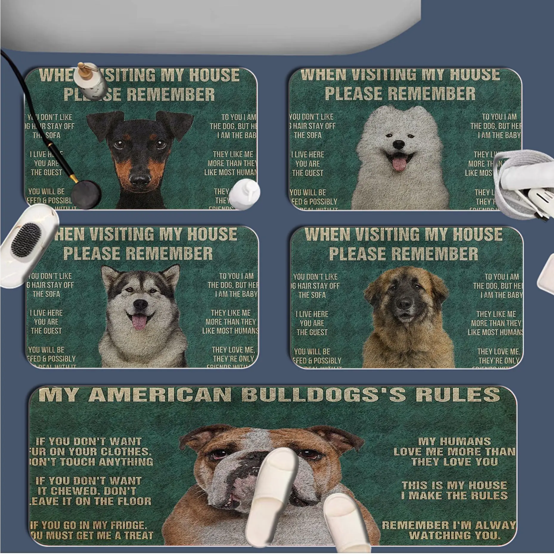 

Please Remember Pomeranian Dogs House Rules Bathroom Mat Nordic Style Bedroom Living Room Doormat Home Balcony Bedside Mats