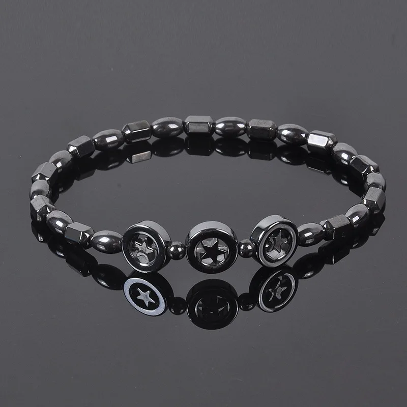 

New Magnetic Weight Loss Effective Anklets Bracelet Black Gallstone Hematite Stimulating Acupoints Therapy Arthritis Pain Relief