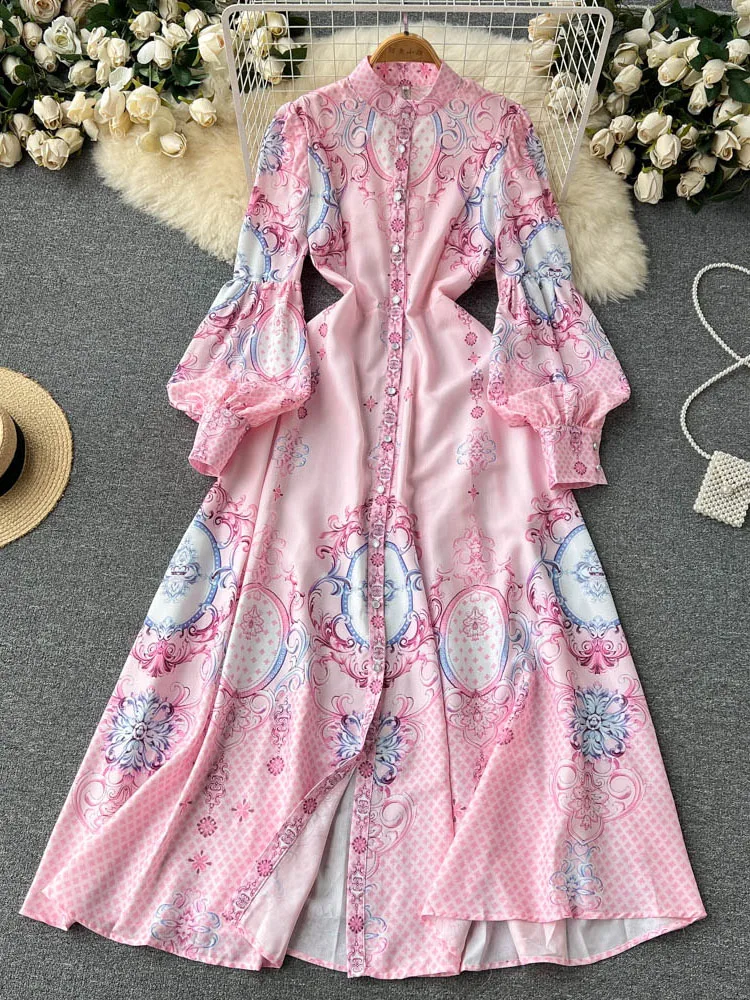 

Autumn French High-end Chic Blouse Beautiful Dress Female New Temperament Ladies Waist Shirt Long Vestidos Women D1407
