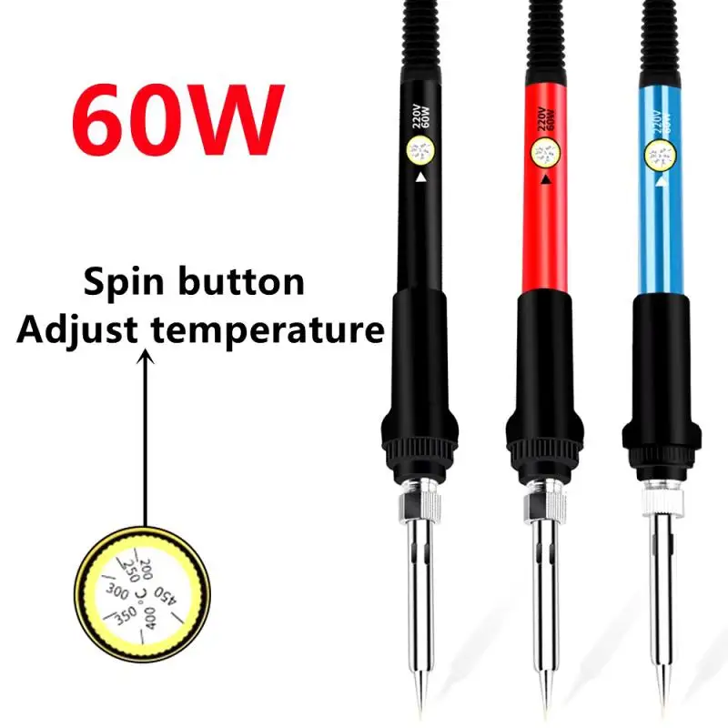 Электрический паяльник с регулируемой температурой 110 В/220 В 60 Вт ...