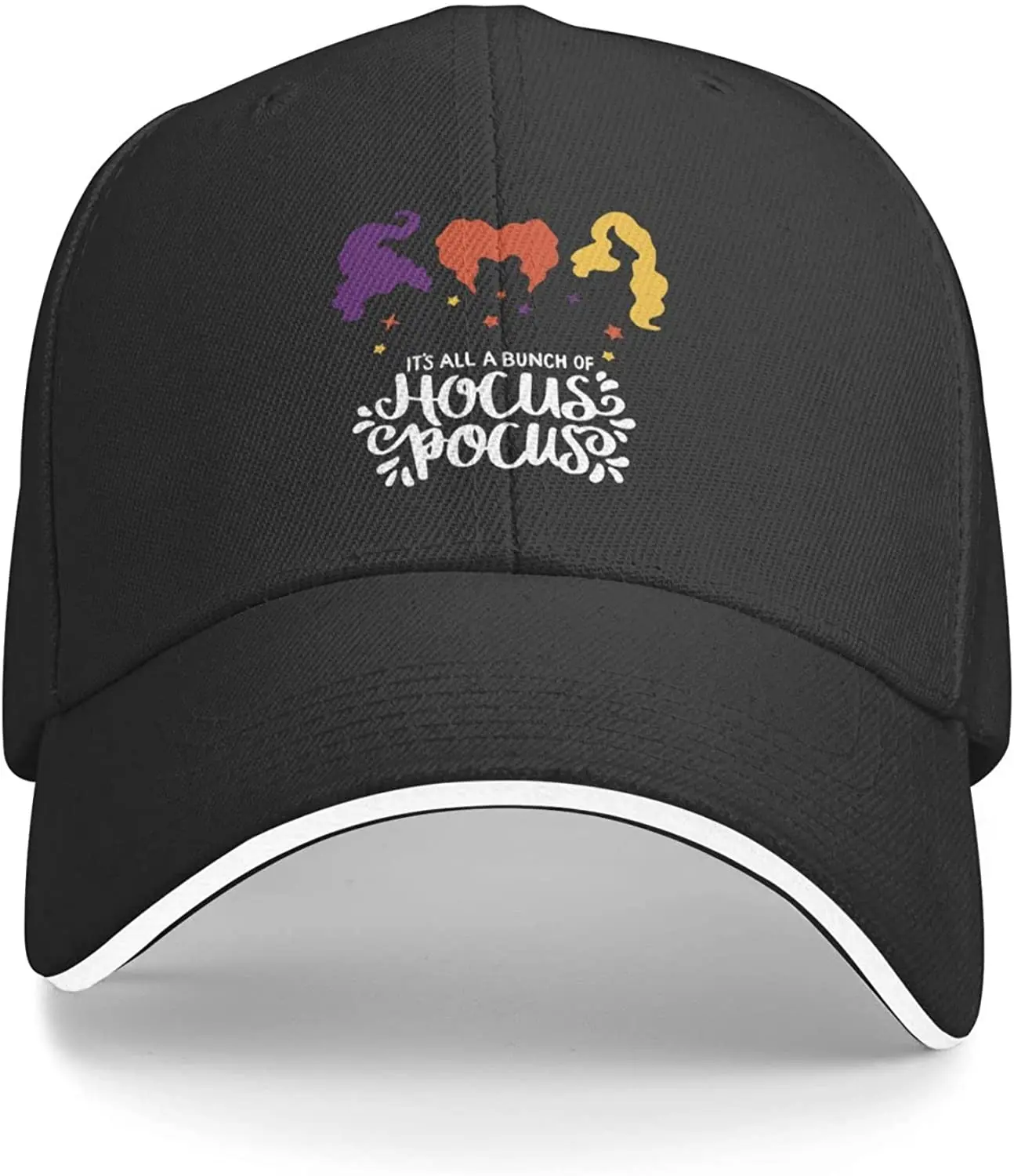 

Бейсболка Hocus Pocus, повседневная шапка унисекс на Хэллоуин, головной убор с изогнутыми полями и принтом