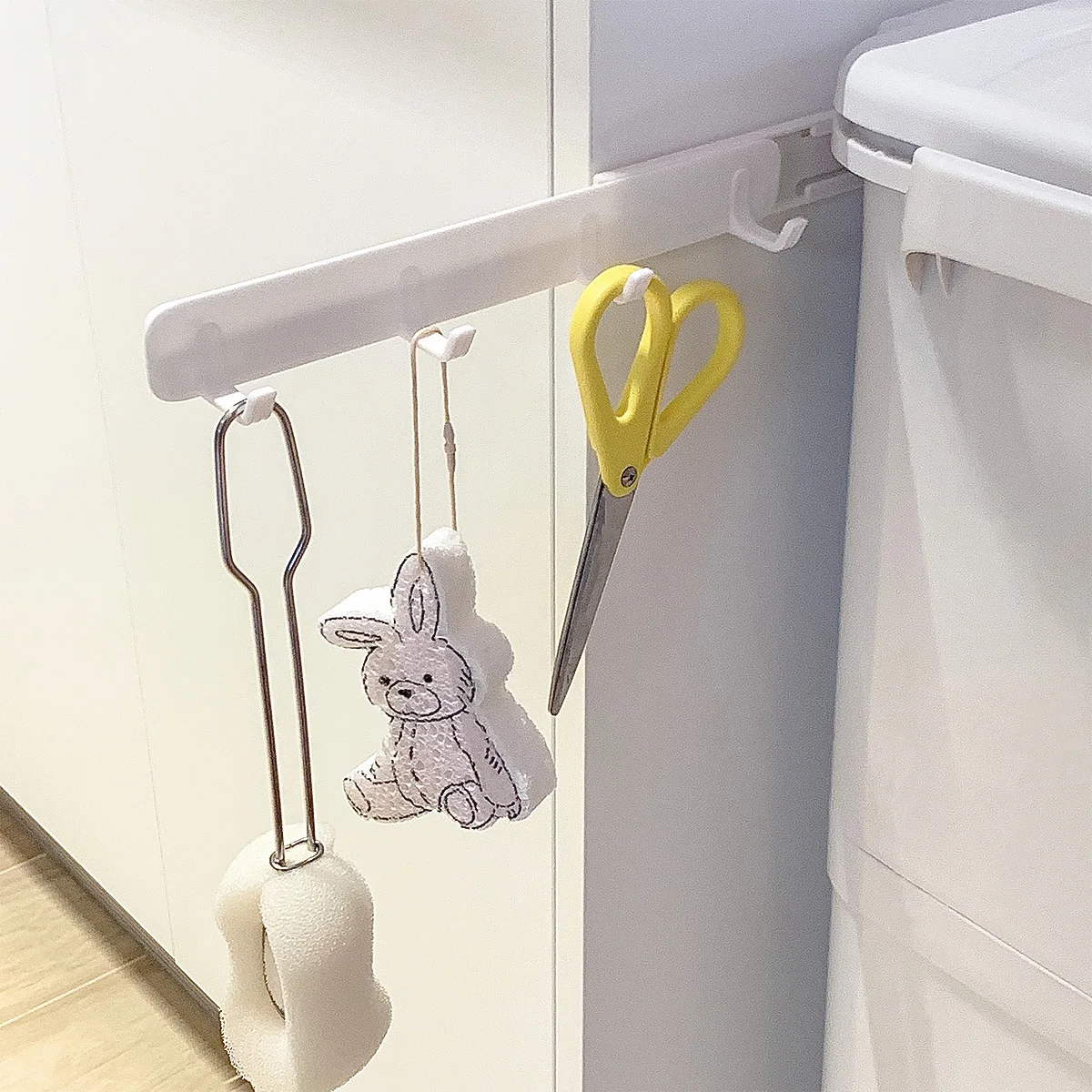 

Настенный крючок без перфорации, четырехрядный крючок на клейкой основе, выдвижной, для кухни, ванной комнаты, пластиковый крючок для шкафа