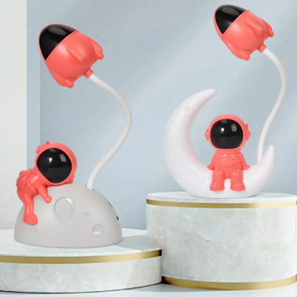 

Настольная лампа, гибкий шланг, USB зарядка, мультяшный астронавт, прикроватная лампа, широкое применение