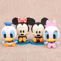 cartoon figure series action figure mickey mouse minnie mouse donald duck daisy duck cute assembled model ornament toys