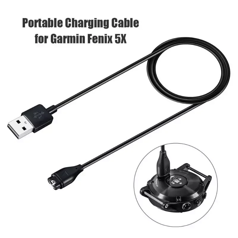 

USB Charging Cable Charger for Garmin Fenix 5 5S 5X Plus/Forerunner 935/Approach S60/5 Sapphire/Vivoactive 3 Music/Vivosport