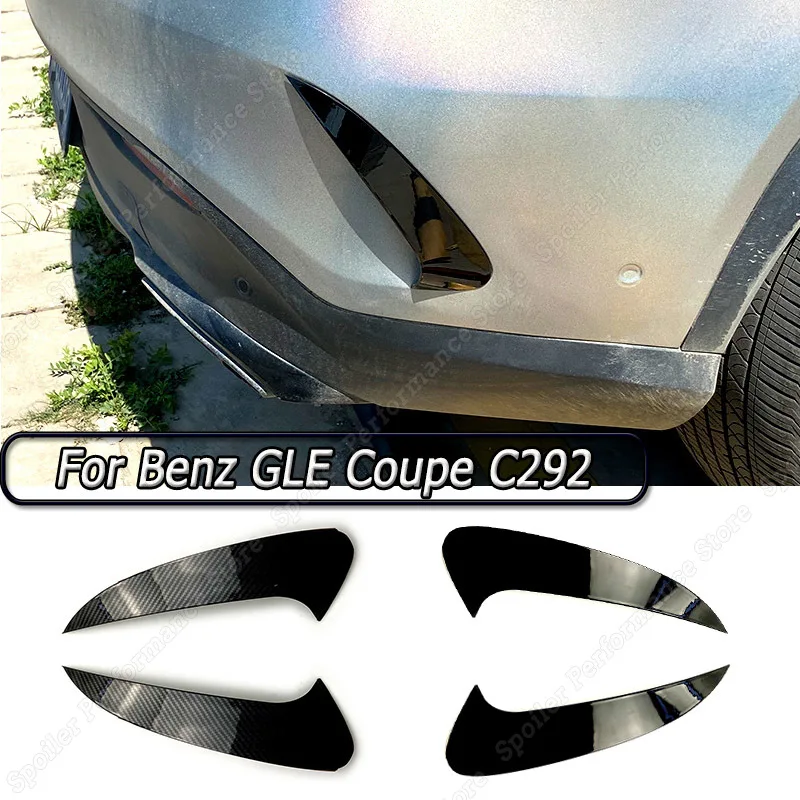 

For Mercedes Benz GLE Coupe C292 GLE43 GLE63s 2015-2019 Rear Bumper Splitter Spoiler Side Air Outlet Vent Cover Trim Car Tuning