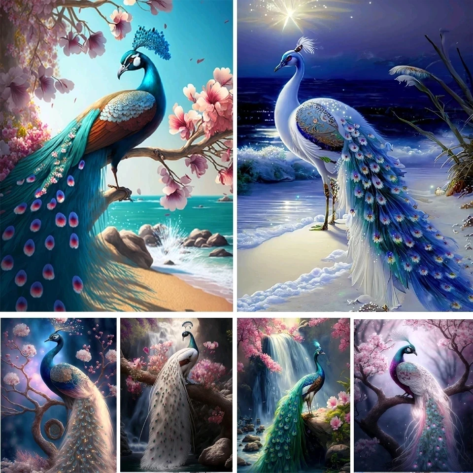 

Алмазная живопись «сделай сам», картина с золотым павлином, алмазная живопись 5D, алмазная вышивка, украшение для дома, подарок, новинка 2023