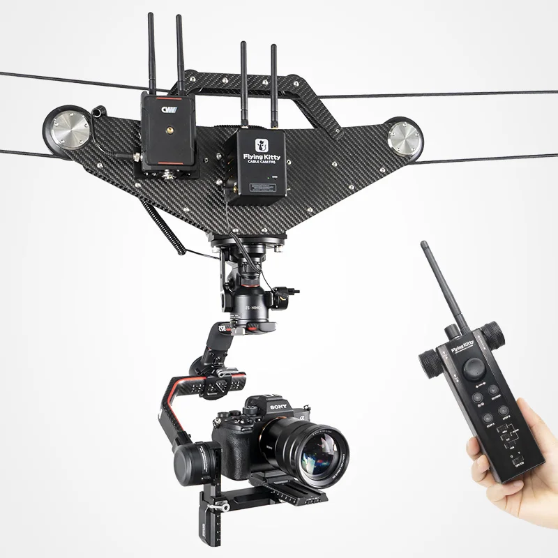 

Flycam Equipment Motorized Camera Cablecam FM6 Can be Equipped with Ronin Stabilizer to Use