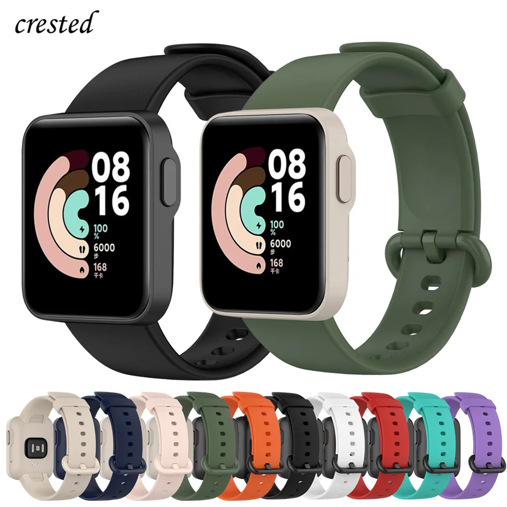 

Watch Strap For Xiaomi Mi Watch Lite sport Silicone SmartWatch Replacement watchband Bracelet mi watch lite Redmi Watch strap
