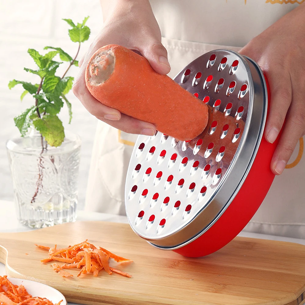 EHZ Cheese Grater With Airtight Storage Container Vegetable Ginger Vegetables Butter Chocolate Chopper Kitchen Cutter Shredder