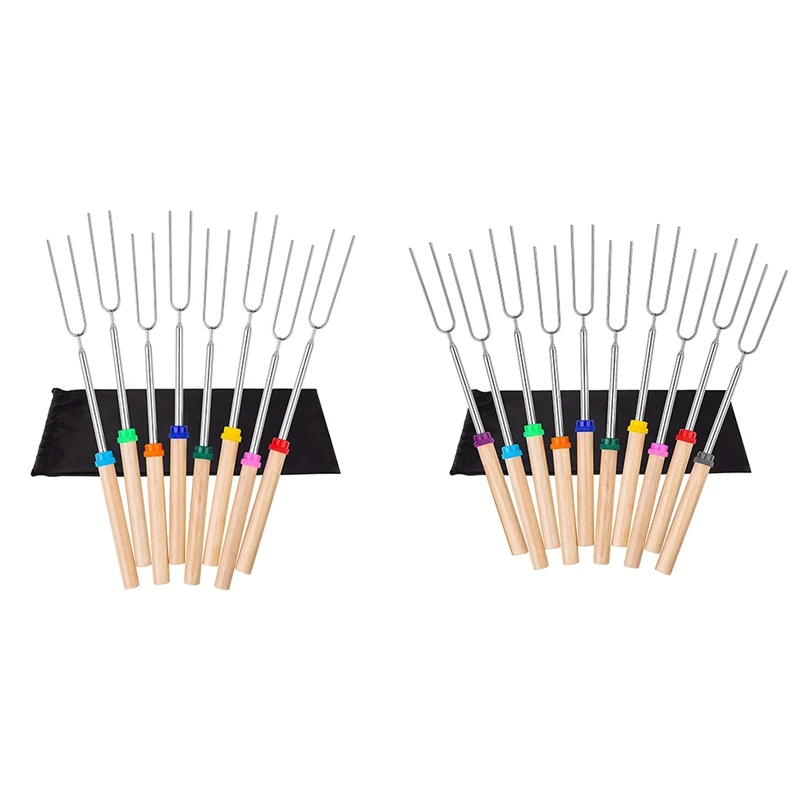 

Новые палочки для запекания зефира, вилка для барбекю, телескопическая для сосисок, хот-догов, шпажки, костер, кемпинговая плита