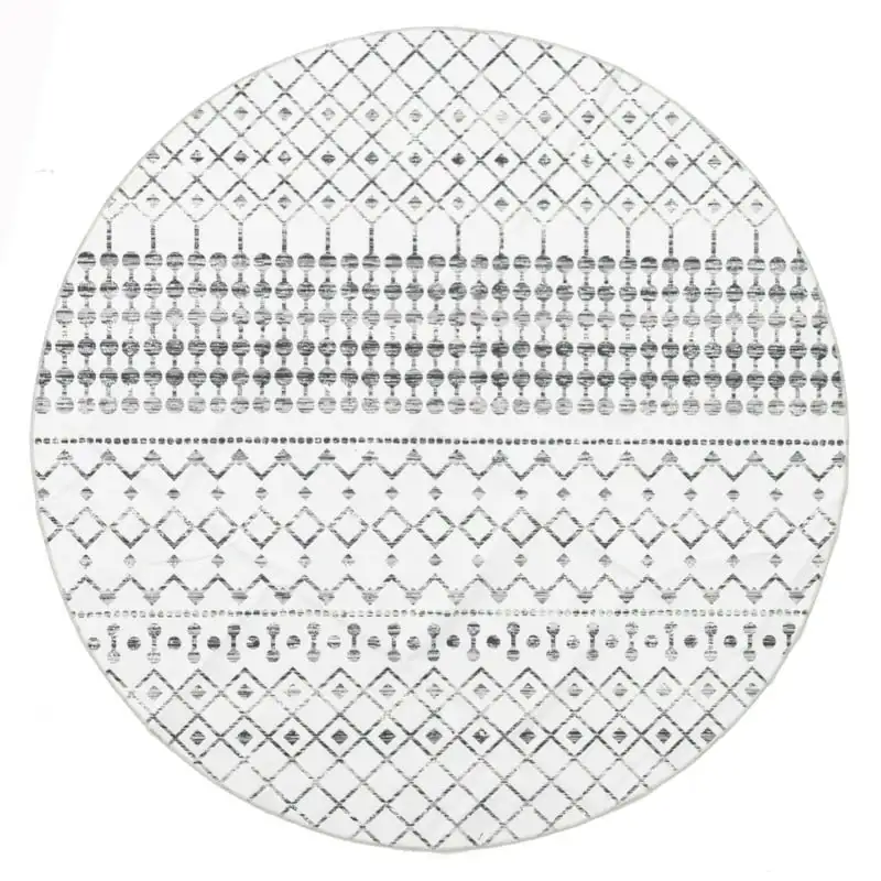 

Blythe Machine Washable Area Rug, 6' Round, Grey