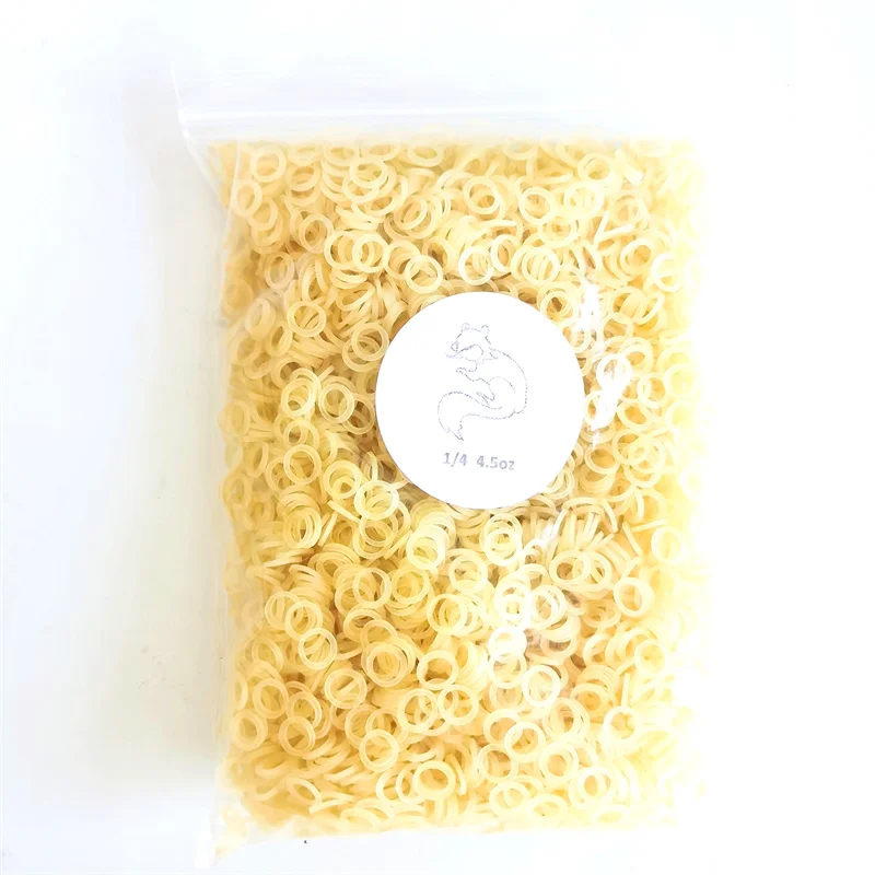 

5000Pcs Dental Elastics Braces Rubber Bands Elastic Ties Yellow Color Orthodontic 4.5OZ