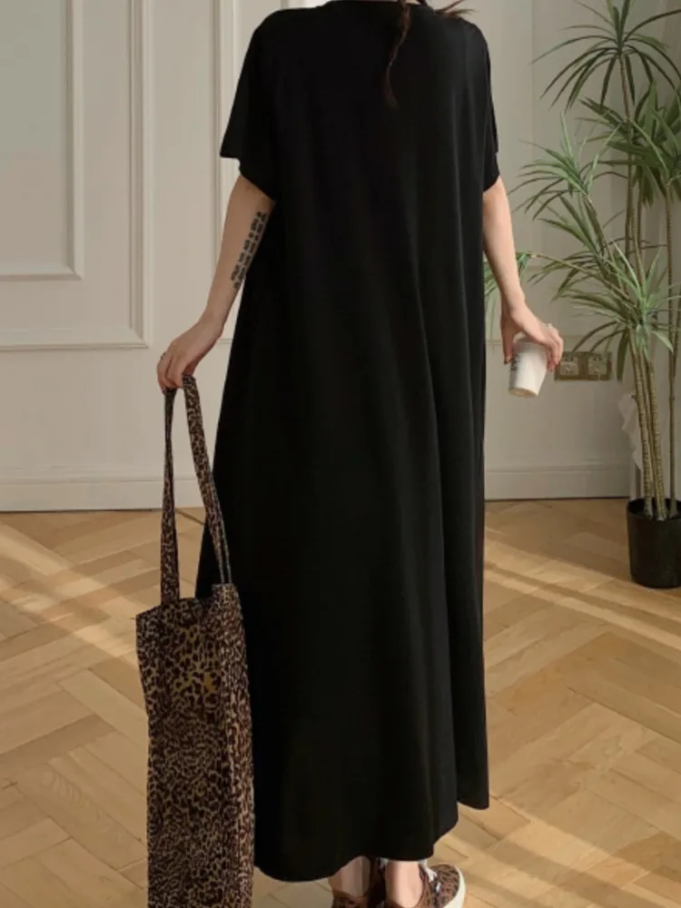 Летнее лоскутное платье Lazy Oaf, женское элегантное винтажное свободное черное женское платье, женские платья, шикарное длинное платье Vestidos (art.: 3920cd089e99c) - 3920cd089e99c