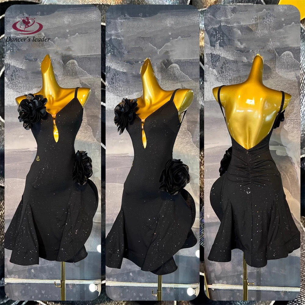 Женская высококачественная маленькая юбка из конопли с черными кристаллами и