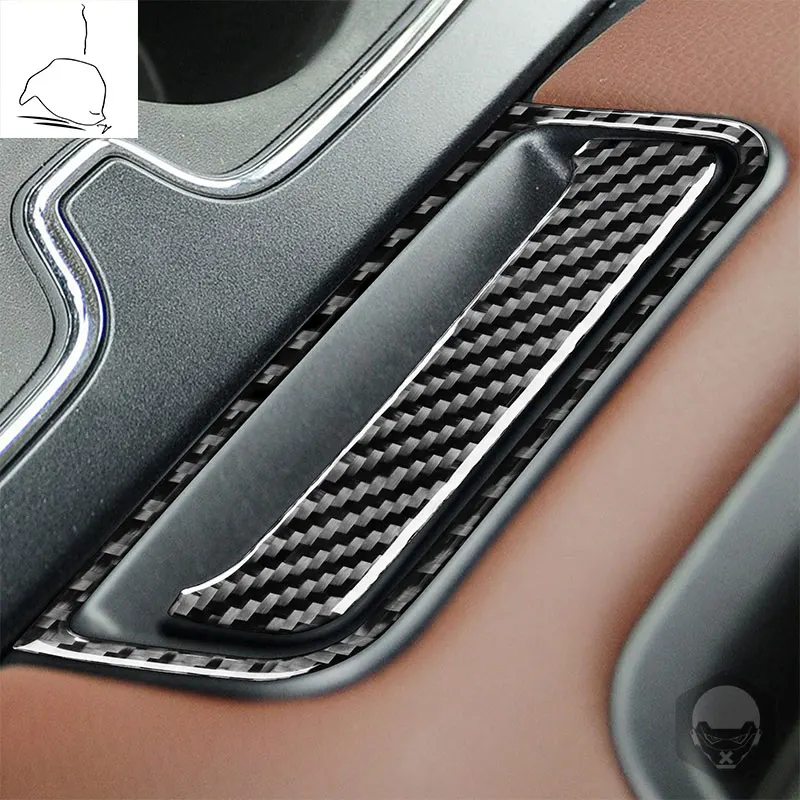 

Наклейки из углеродного волокна для Chevrolet Silverado GMC Sierra 1500 2014-2018, подлокотник, крышка ручки, отделка, аксессуары для интерьера автомобиля