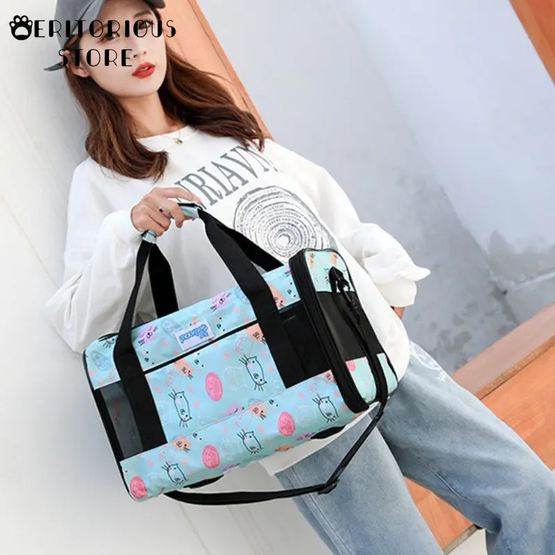 Переносная сумка для щенков собак кошек котят летняя воздухопроницаемая