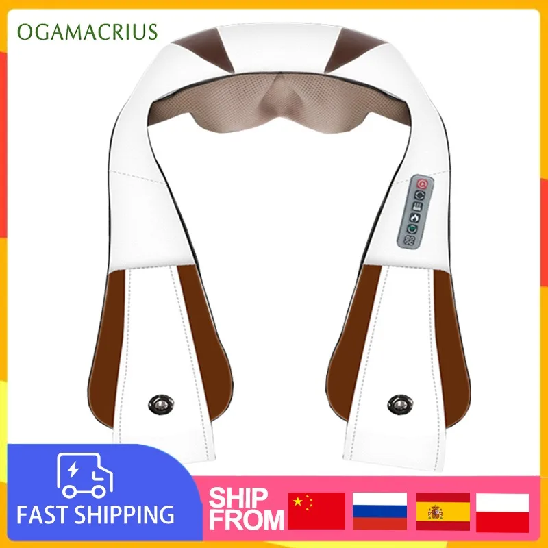 

(With Free Gift）Ogamacrius Manget Newest Massage Shawls Neck Shoulder Electric Healthy Kneaking Full Body Shiatsu Massager