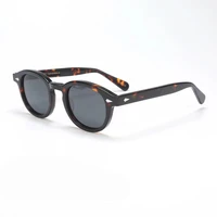 classic johnny depp lemtosh series polarized men sunglasses women uv400 grey lenses tortoiseshell frame glasses couple eyewear