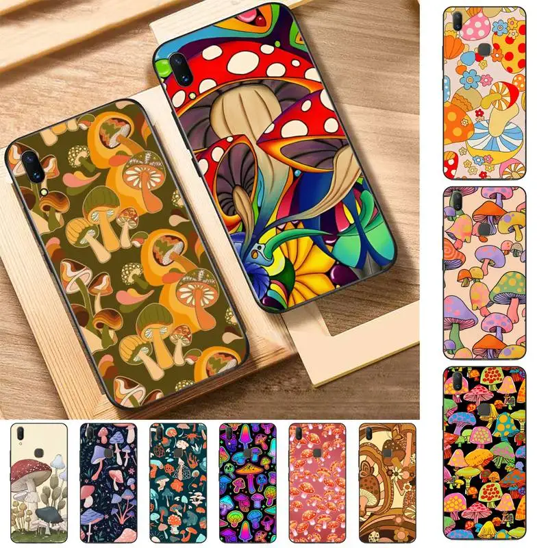 

Hippie Mushroom Phone Case for Vivo Y91C Y11 17 19 17 67 81 Oppo A9 2020 Realme c3
