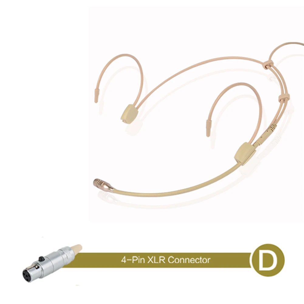 

Cardioid Earhook Headworn Headset Microphone For Sennheiser For Shure Wireless Ear-hang Microphone Pro Audio Equipment