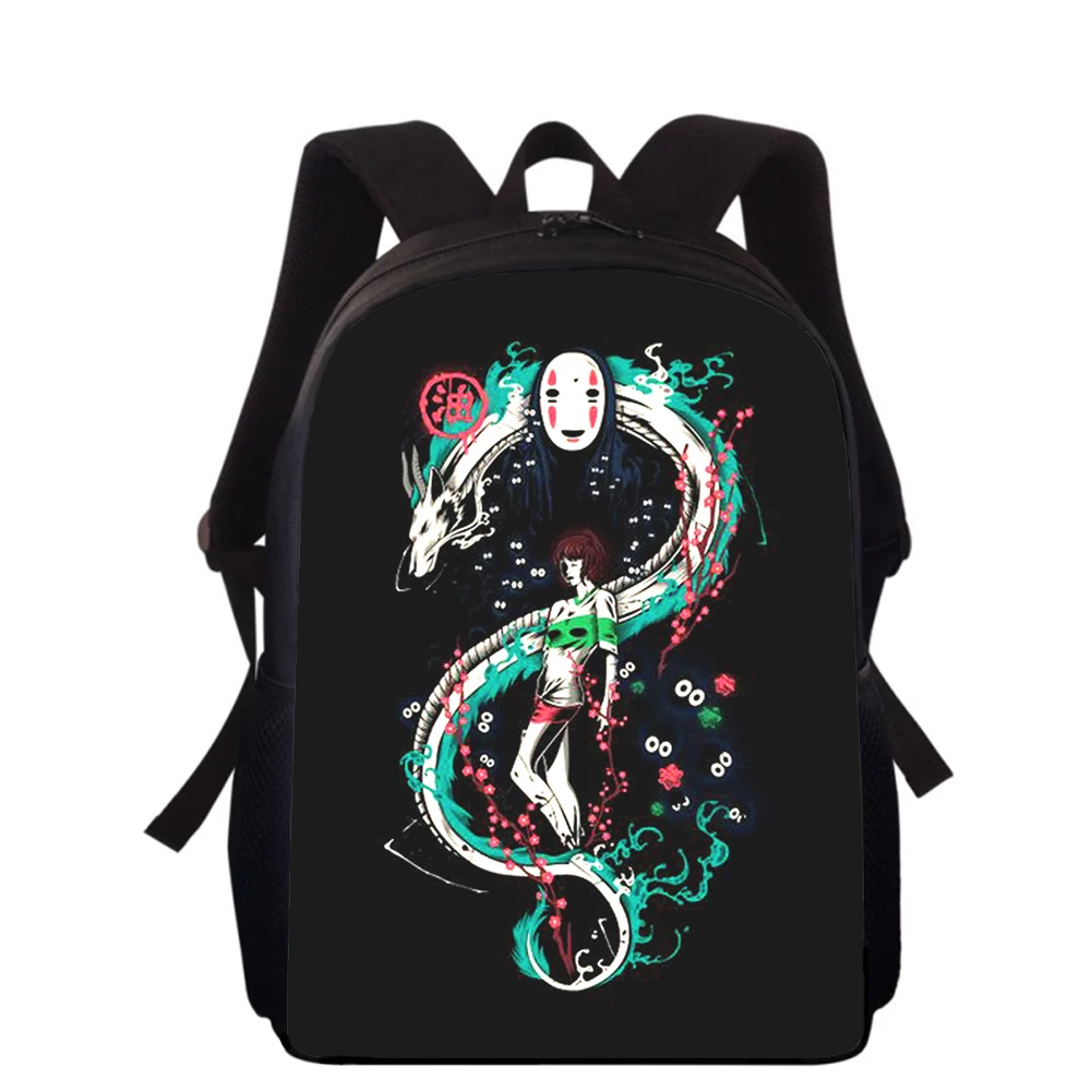 Anime Spirited Away 15” 3D Print Kids Backpack Primary School Bags for Boys Girls Back Pack Students School Book Bags