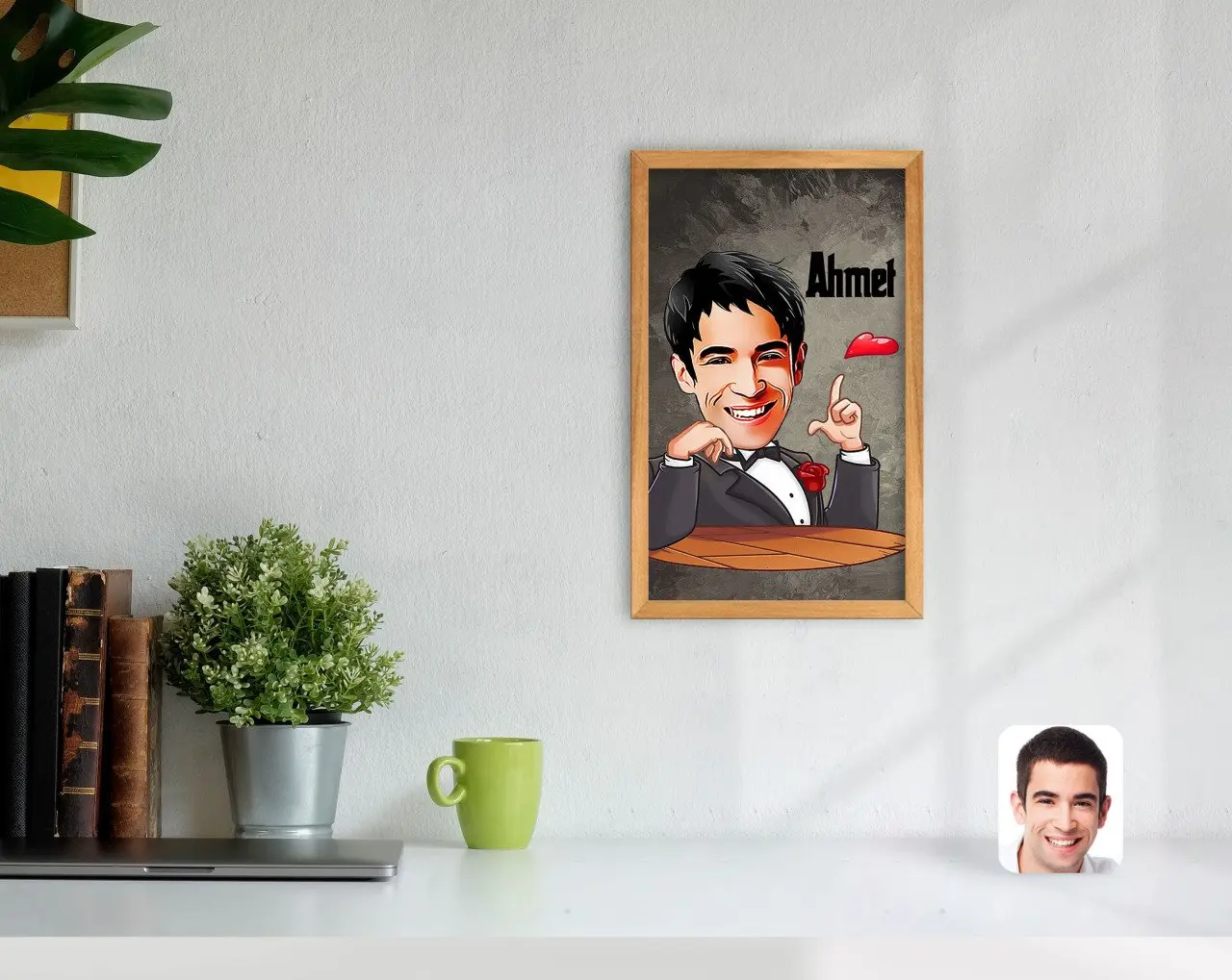 

Персонализированные является карикатура декоративный фон для фотосъемки с изображением деревянного Tablo-3