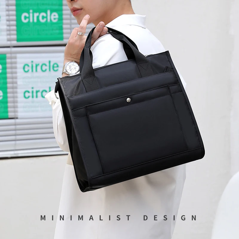 briefcase bag for women men file bag for document a4 big