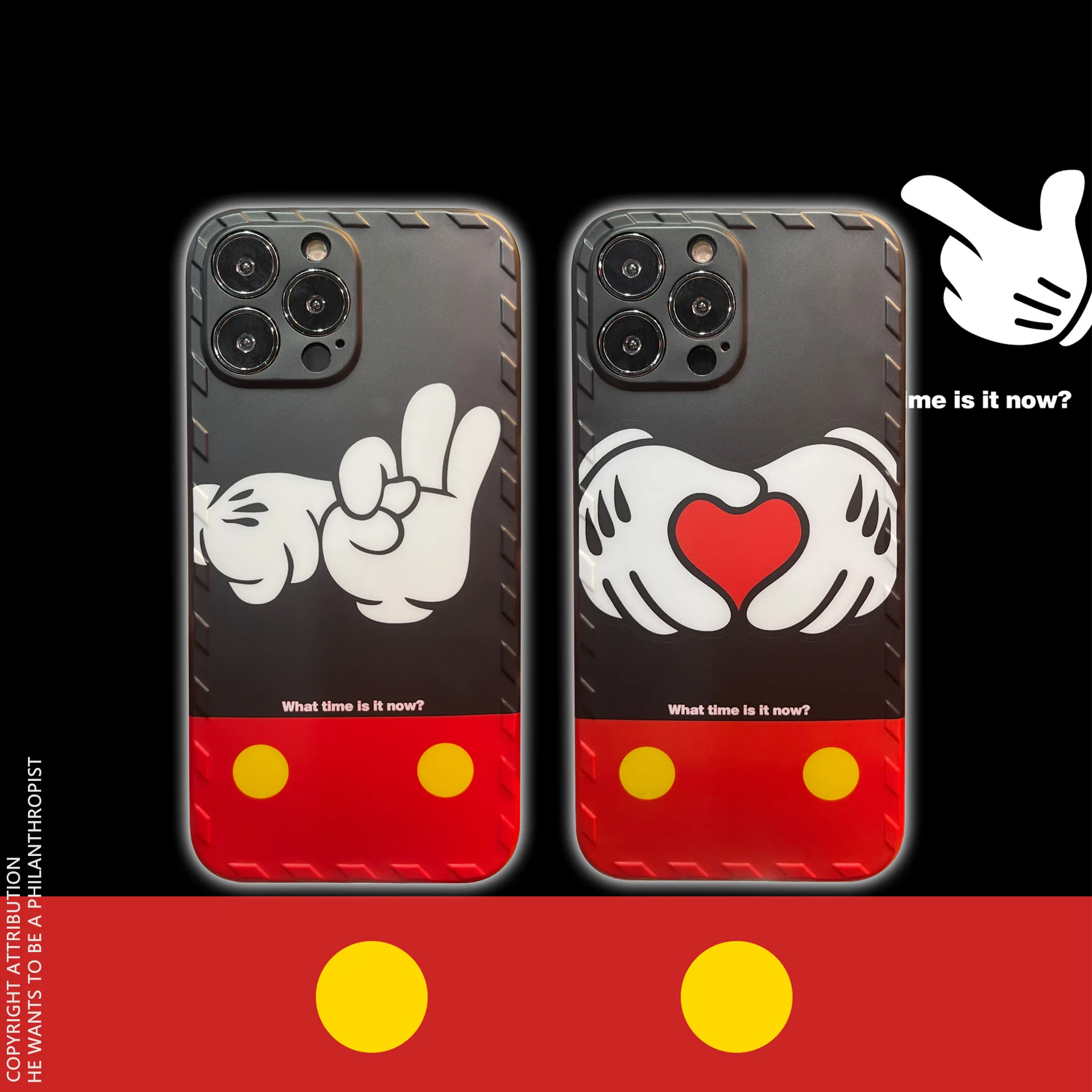 

Мягкий чехол для смартфона с мультяшными любовными жестами и Микки Подходит для iPhone12promax мобильный телефон Shell 11 Apple13