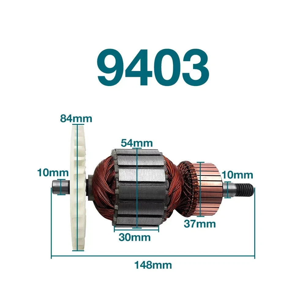 AC220-240V якорь для Makita 9403 ленточная шлифовальная машина ротора катушка статора