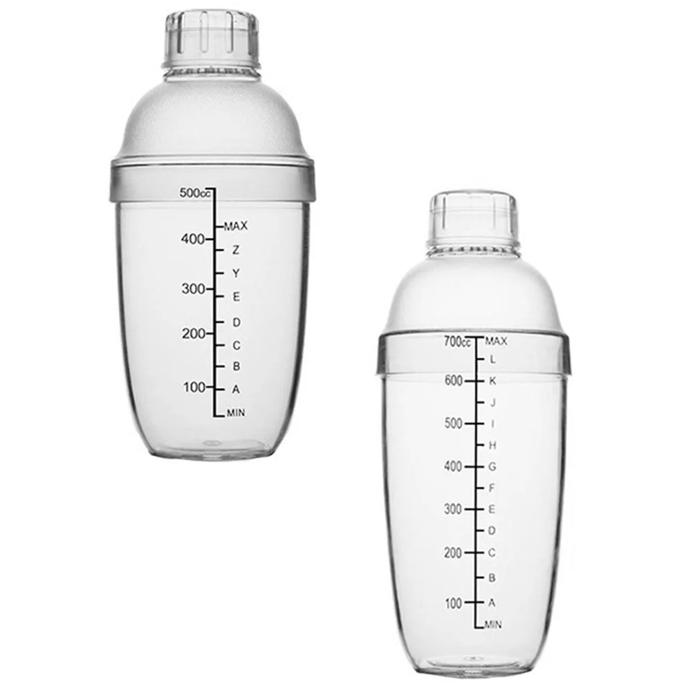 

1 Set Glass Bar Shaker Clear Cocktail Shaker Cocktail Mixer Drink Recipe Shaker Transparent Mixer Bottle Clear Drink Mixer