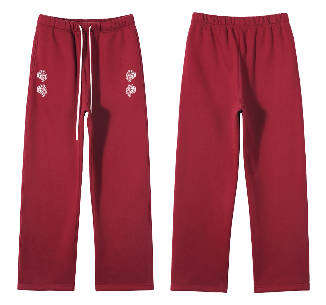 2024 Wolves Sport Oversized Sweatpants Gym Bodybuilding Fitness Men Clothing Basketball Workout Crossfit Casual Pants