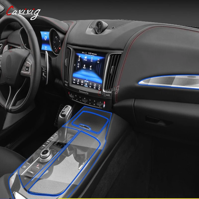 

Car Interior Center Console Transparent TPU Dashboard GPS Protective Film Anti-Scratch Accessories Refit For Maserati Ghibli