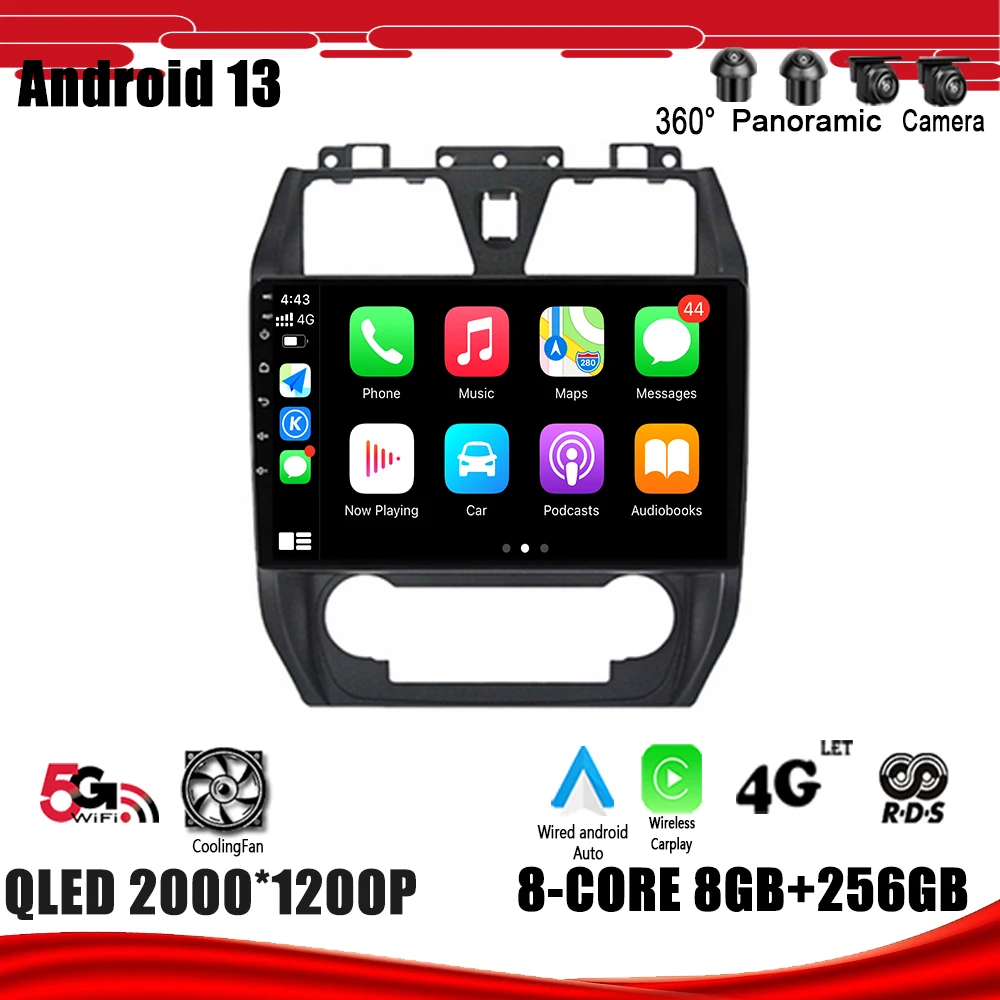 

Navigation GPS DSP Carplay WIFI Car Radio Multimedia Player For Geely Emgrand EC7 EC715 EC7-RV EC718 2012 - 2014 Android 13